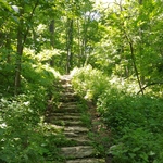 Hiking trail incline one half mile from Julien Dubuque Monument